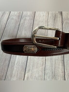 Brighton Onyx Leather Golf Belt 38